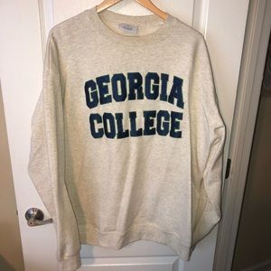 Champion Georgia College Stitch Logo Sweatshirt